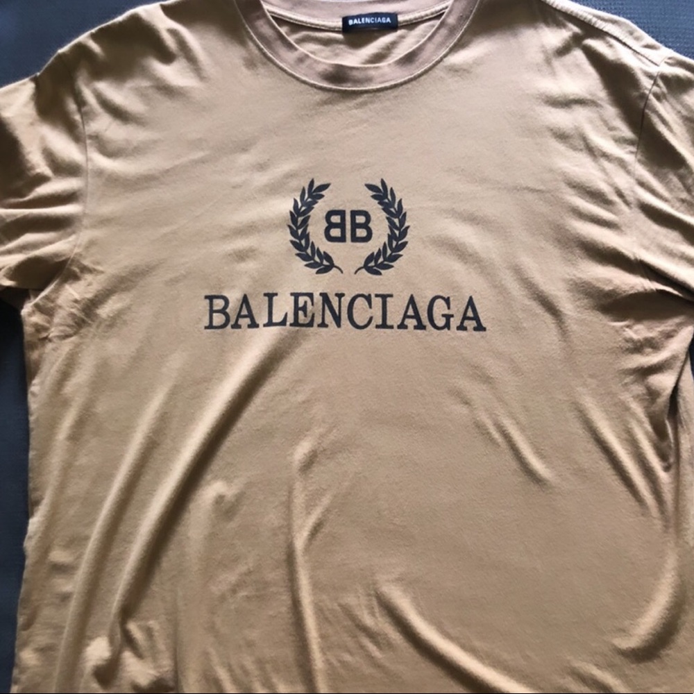Balenciaga logo print cotton Tee